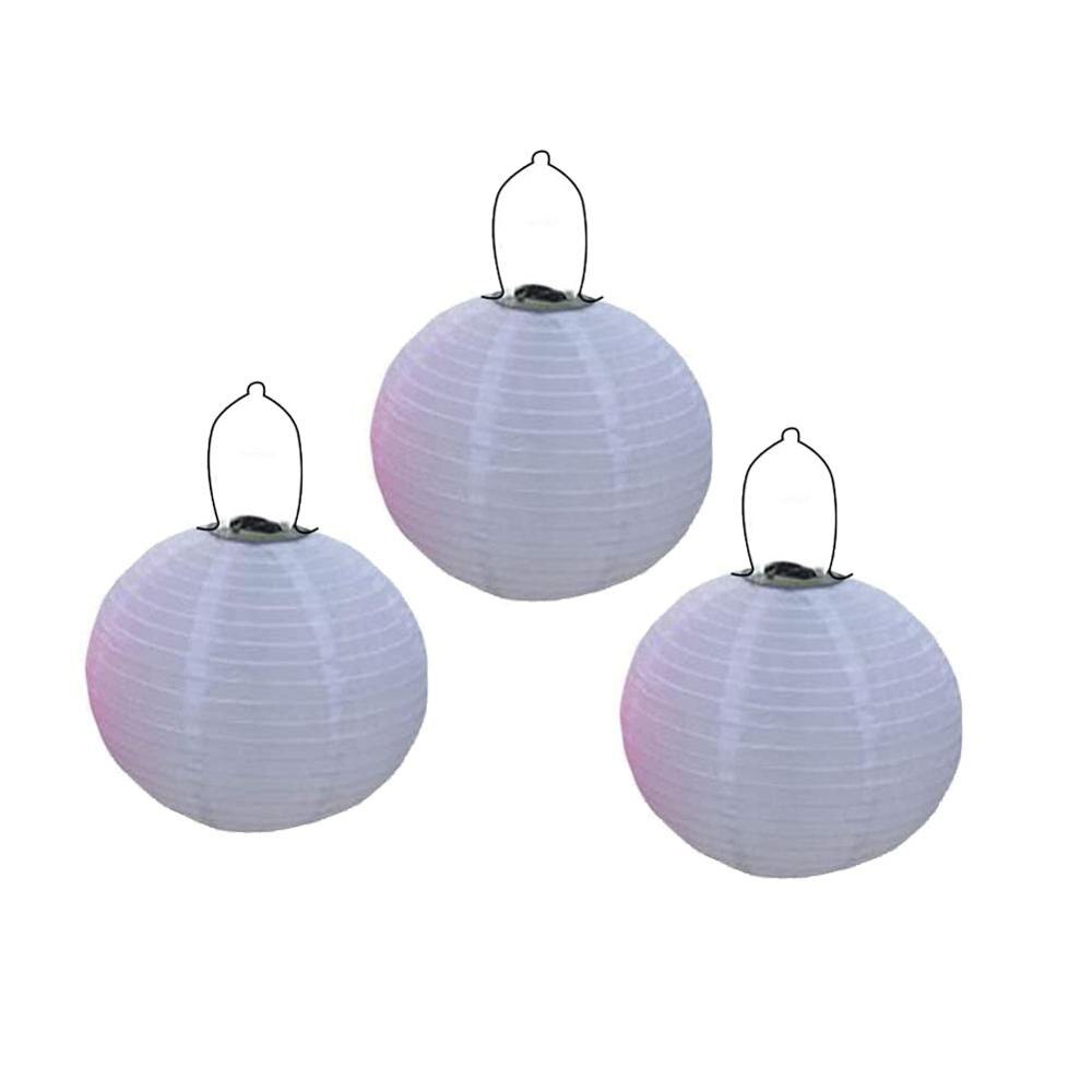 3 x Solar Hanging Lanterns (30cm) Solar Lights & lanterns